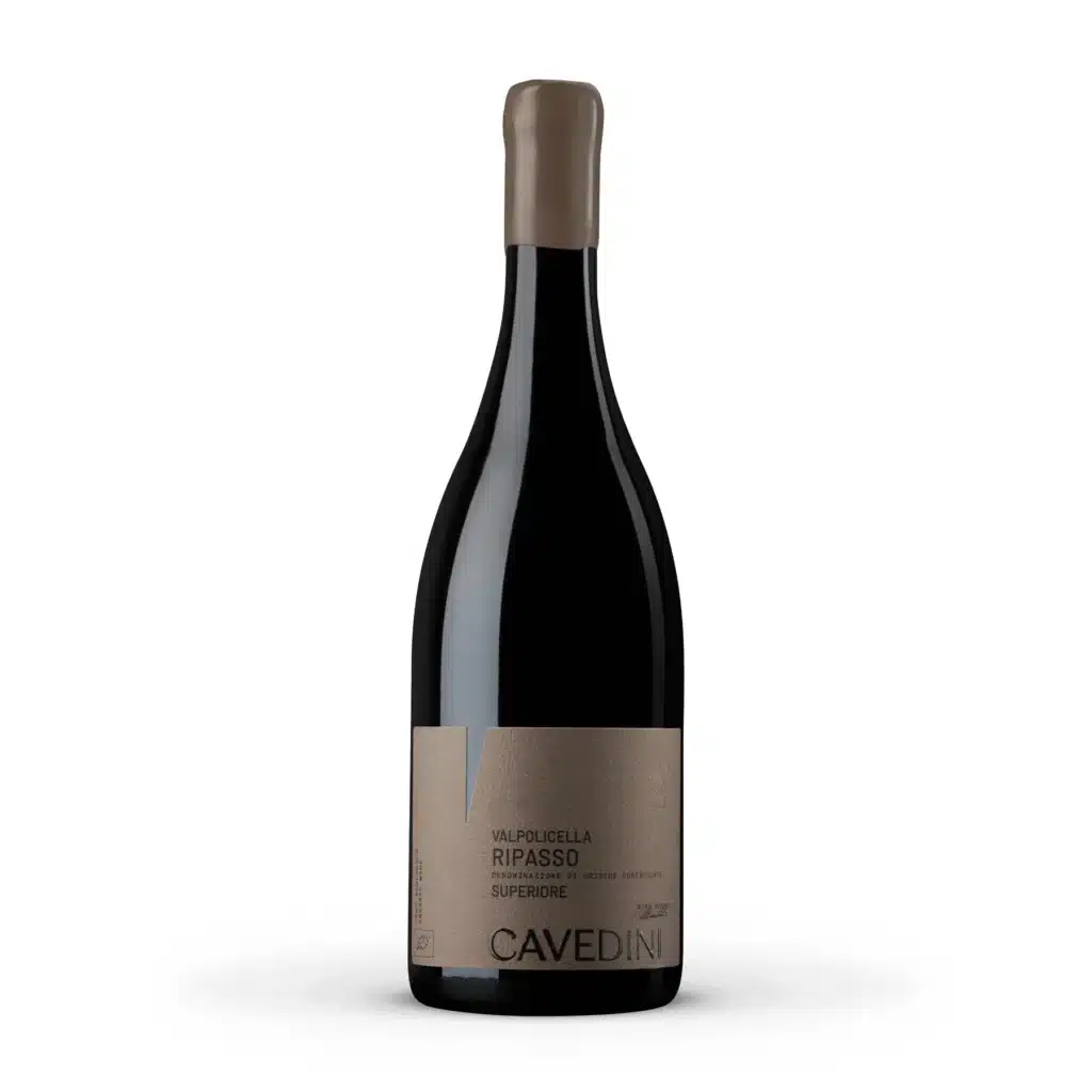 Økologisk Valpolicella Ripasso 2022 fra Cavedini i Veneto.
